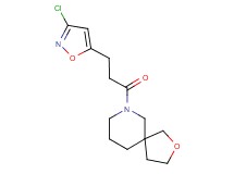 7-[3-(3-chloroisoxazol-5-yl)propanoyl]-2-oxa-7-azaspiro[4.5]decane