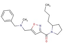 N-benzyl-1-{3-[(2-butylpyrrolidin-1-yl)carbonyl]isoxazol-5-yl}-N-methylmethanamine