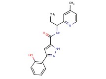 3-(2-hydroxyphenyl)-N-[1-(4-methylpyridin-2-yl)propyl]-1H-pyrazole-5-carboxamide