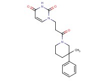 1-[3-(3-methyl-3-phenylpiperidin-1-yl)-3-oxopropyl]pyrimidine-2,4(1H,3H)-dione