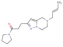 5-[(2E)-2-buten-1-yl]-2-[3-oxo-3-(1-pyrrolidinyl)propyl]-4,5,6,7-tetrahydropyrazolo[1,5-a]pyrazine