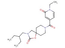 3-(2-ethylbutyl)-8-[(1-ethyl-2-oxo-1,2-dihydropyridin-4-yl)carbonyl]-1-oxa-3,8-diazaspiro[4.5]decan-2-one