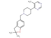 4-{1-[(2,2-dimethyl-2,3-dihydro-1-benzofuran-5-yl)methyl]piperidin-4-yl}-5-methylpyrimidine