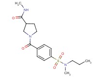 N-methyl-1-(4-{[methyl(propyl)amino]sulfonyl}benzoyl)-3-pyrrolidinecarboxamide