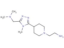 ({5-[1-(2-aminoethyl)piperidin-4-yl]-4-methyl-4H-1,2,4-triazol-3-yl}methyl)dimethylamine