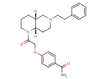 1-(4-{2-oxo-2-[(4aR*,8aS*)-6-(2-phenylethyl)octahydro-1,6-naphthyridin-1(2H)-yl]ethoxy}phenyl)ethanone
