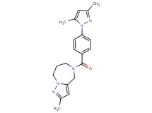 5-[4-(3,5-dimethyl-1H-pyrazol-1-yl)benzoyl]-2-methyl-5,6,7,8-tetrahydro-4H-pyrazolo[1,5-a][1,4]diazepine