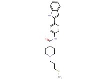 N-[4-(1H-indol-2-yl)phenyl]-1-[3-(methylthio)propyl]-4-piperidinecarboxamide