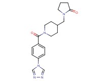 1-({1-[4-(4H-1,2,4-triazol-4-yl)benzoyl]-4-piperidinyl}methyl)-2-pyrrolidinone