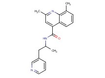 2,8-dimethyl-N-[1-methyl-2-(3-pyridinyl)ethyl]-4-quinolinecarboxamide