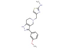 4-{[3-(3-methoxyphenyl)-1,4,6,7-tetrahydro-5H-pyrazolo[4,3-c]pyridin-5-yl]methyl}-N-methyl-1,3-thiazol-2-amine