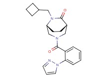 (1S*,5R*)-6-(cyclobutylmethyl)-3-[2-(1H-pyrazol-1-yl)benzoyl]-3,6-diazabicyclo[3.2.2]nonan-7-one