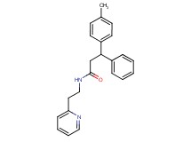 3-(4-methylphenyl)-3-phenyl-N-(2-pyridin-2-ylethyl)propanamide