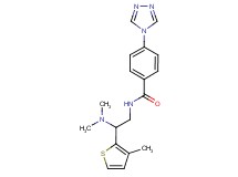 N-[2-(dimethylamino)-2-(3-methyl-2-thienyl)ethyl]-4-(4H-1,2,4-triazol-4-yl)benzamide