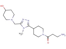 1-{[5-(1-beta-alanyl-4-piperidinyl)-4-methyl-4H-1,2,4-triazol-3-yl]methyl}-4-piperidinol dihydrochloride