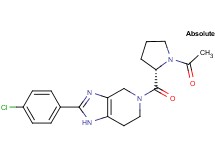 5-(1-acetyl-L-prolyl)-2-(4-chlorophenyl)-4,5,6,7-tetrahydro-1H-imidazo[4,5-c]pyridine
