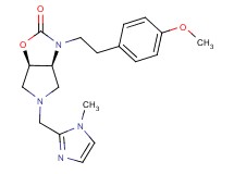 (3aS*,6aR*)-3-[2-(4-methoxyphenyl)ethyl]-5-[(1-methyl-1H-imidazol-2-yl)methyl]hexahydro-2H-pyrrolo[3,4-d][1,3]oxazol-2-one
