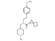 N-[2-(4-methoxyphenyl)ethyl]-N-[(1-methyl-4-piperidinyl)methyl]spiro[2.3]hexane-1-carboxamide
