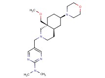 5-{[(4aR*,6R*,8aS*)-8a-(methoxymethyl)-6-morpholin-4-yloctahydroisoquinolin-2(1H)-yl]methyl}-N,N-dimethylpyrimidin-2-amine