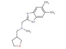 1-(5,6-dimethyl-1H-benzimidazol-2-yl)-N-methyl-N-(tetrahydrofuran-3-ylmethyl)methanamine