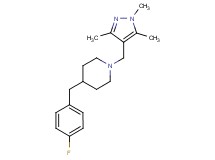 4-(4-fluorobenzyl)-1-[(1,3,5-trimethyl-1H-pyrazol-4-yl)methyl]piperidine