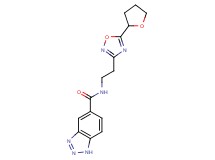 N-{2-[5-(tetrahydrofuran-2-yl)-1,2,4-oxadiazol-3-yl]ethyl}-1H-1,2,3-benzotriazole-5-carboxamide