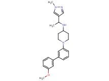 1-(3'-methoxy-3-biphenylyl)-N-[1-(1-methyl-1H-pyrazol-4-yl)ethyl]-4-piperidinamine
