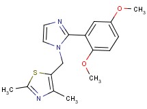 5-{[2-(2,5-dimethoxyphenyl)-1H-imidazol-1-yl]methyl}-2,4-dimethyl-1,3-thiazole