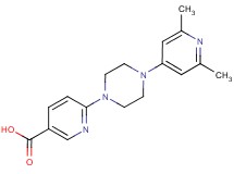 6-[4-(2,6-dimethyl-4-pyridinyl)-1-piperazinyl]nicotinic acid