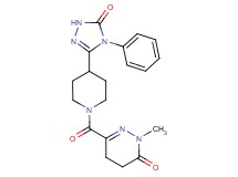 2-methyl-6-{[4-(5-oxo-4-phenyl-4,5-dihydro-1H-1,2,4-triazol-3-yl)piperidin-1-yl]carbonyl}-4,5-dihydropyridazin-3(2H)-one
