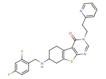7-[(2,4-difluorobenzyl)amino]-3-[2-(2-pyridinyl)ethyl]-5,6,7,8-tetrahydro[1]benzothieno[2,3-d]pyrimidin-4(3H)-one