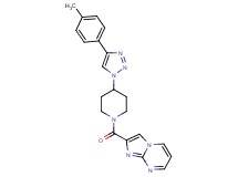 2-({4-[4-(4-methylphenyl)-1H-1,2,3-triazol-1-yl]-1-piperidinyl}carbonyl)imidazo[1,2-a]pyrimidine trifluoroacetate
