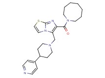 6-(1-azocanylcarbonyl)-5-{[4-(4-pyridinyl)-1-piperidinyl]methyl}imidazo[2,1-b][1,3]thiazole