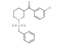 [1-(benzylsulfonyl)-3-piperidinyl](3-chlorophenyl)methanone