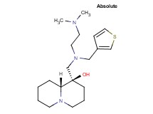 (1R,9aR)-1-{[[2-(dimethylamino)ethyl](3-thienylmethyl)amino]methyl}octahydro-2H-quinolizin-1-ol