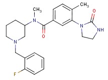 N-[1-(2-fluorobenzyl)-3-piperidinyl]-N,4-dimethyl-3-(2-oxo-1-imidazolidinyl)benzamide