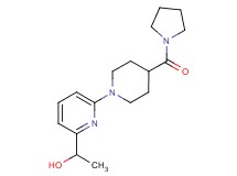 1-{6-[4-(1-pyrrolidinylcarbonyl)-1-piperidinyl]-2-pyridinyl}ethanol