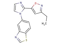 5-[2-(3-ethylisoxazol-5-yl)-1H-imidazol-1-yl]-1,3-benzothiazole