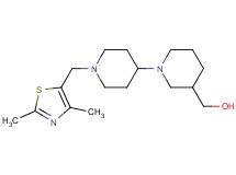 {1'-[(2,4-dimethyl-1,3-thiazol-5-yl)methyl]-1,4'-bipiperidin-3-yl}methanol bis(trifluoroacetate) (salt)