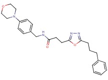 N-[4-(4-morpholinyl)benzyl]-3-[5-(3-phenylpropyl)-1,3,4-oxadiazol-2-yl]propanamide