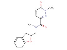 N-(2,3-dihydro-1-benzofuran-2-ylmethyl)-N,1-dimethyl-6-oxo-1,6-dihydro-3-pyridazinecarboxamide