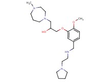 1-[2-methoxy-5-({[2-(1-pyrrolidinyl)ethyl]amino}methyl)phenoxy]-3-(4-methyl-1,4-diazepan-1-yl)-2-propanol