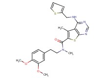 N-[2-(3,4-dimethoxyphenyl)ethyl]-N,5-dimethyl-4-[(2-thienylmethyl)amino]thieno[2,3-d]pyrimidine-6-carboxamide