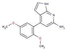 4-(2,5-dimethoxyphenyl)-1H-pyrrolo[2,3-b]pyridin-6-amine