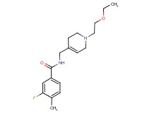 N-{[1-(2-ethoxyethyl)-1,2,3,6-tetrahydropyridin-4-yl]methyl}-3-fluoro-4-methylbenzamide