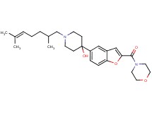 1-(2,6-dimethyl-5-hepten-1-yl)-4-[2-(4-morpholinylcarbonyl)-1-benzofuran-5-yl]-4-piperidinol