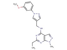 6-ethyl-N-{[1-(3-methoxyphenyl)-1H-pyrazol-4-yl]methyl}-1-methyl-1H-pyrazolo[3,4-d]pyrimidin-4-amine