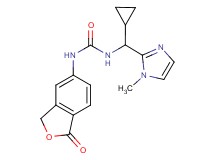 N-[cyclopropyl(1-methyl-1H-imidazol-2-yl)methyl]-N'-(1-oxo-1,3-dihydro-2-benzofuran-5-yl)urea