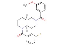 (4aR*,8aR*)-1-(3-fluorobenzoyl)-6-(3-methoxybenzoyl)decahydro-1,6-naphthyridine