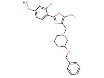 3-(benzyloxy)-1-{[2-(2-fluoro-4-methoxyphenyl)-5-methyl-1,3-oxazol-4-yl]methyl}piperidine